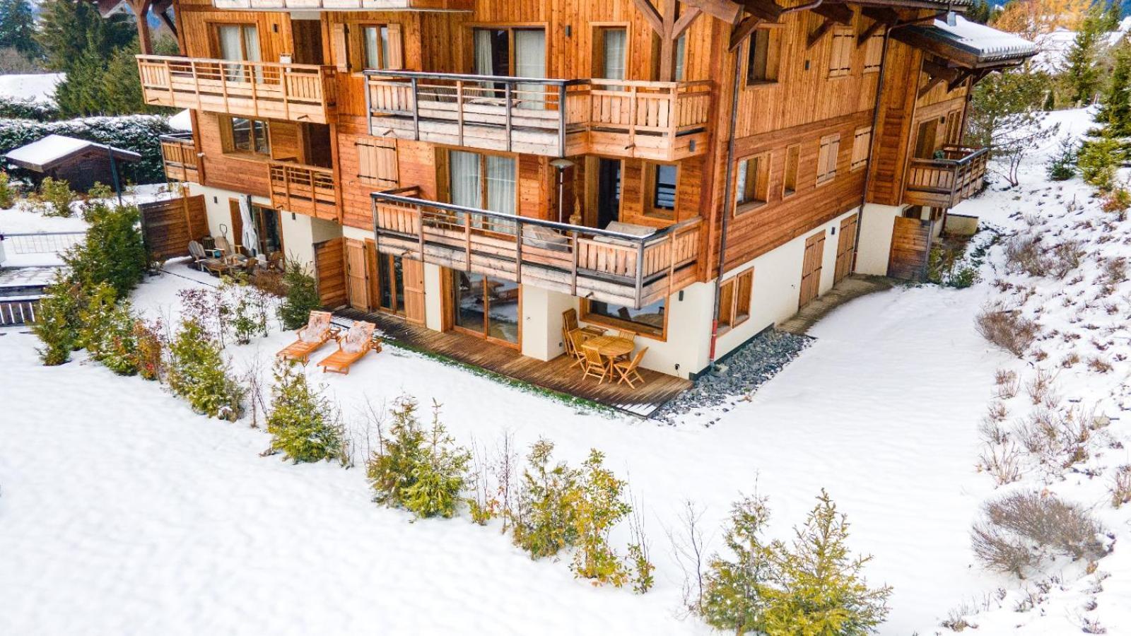4-Room Apartment With Garden, Gym And Shared Spa Megève Exterior foto