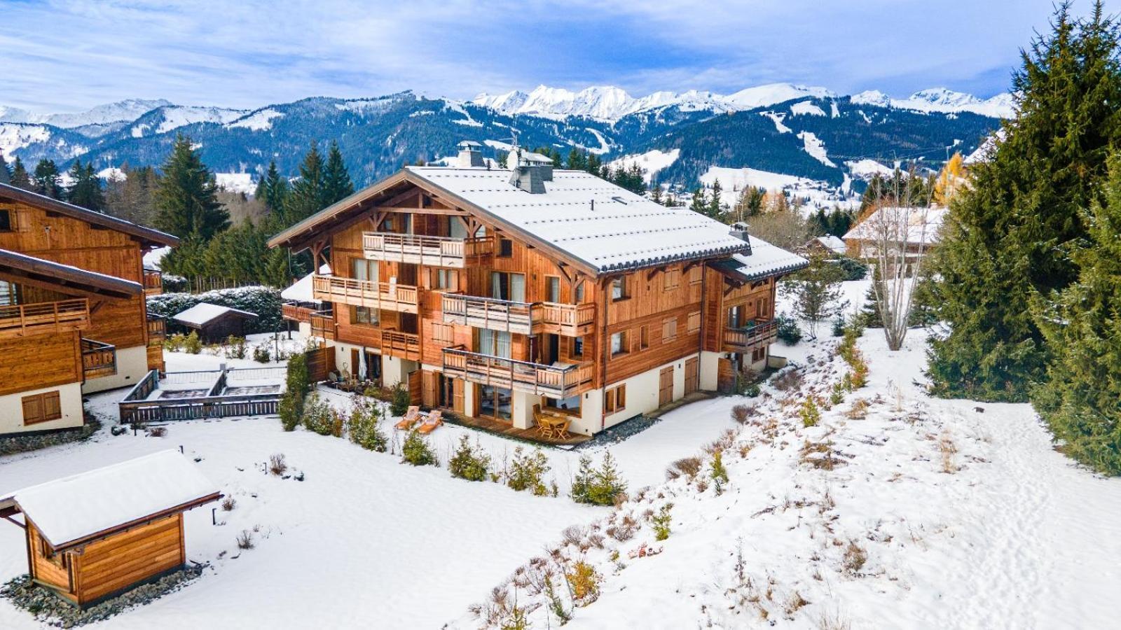 4-Room Apartment With Garden, Gym And Shared Spa Megève Exterior foto