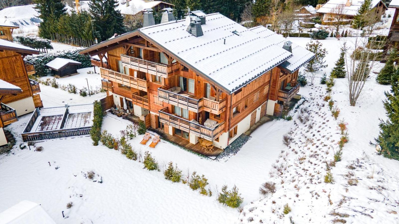 4-Room Apartment With Garden, Gym And Shared Spa Megève Exterior foto